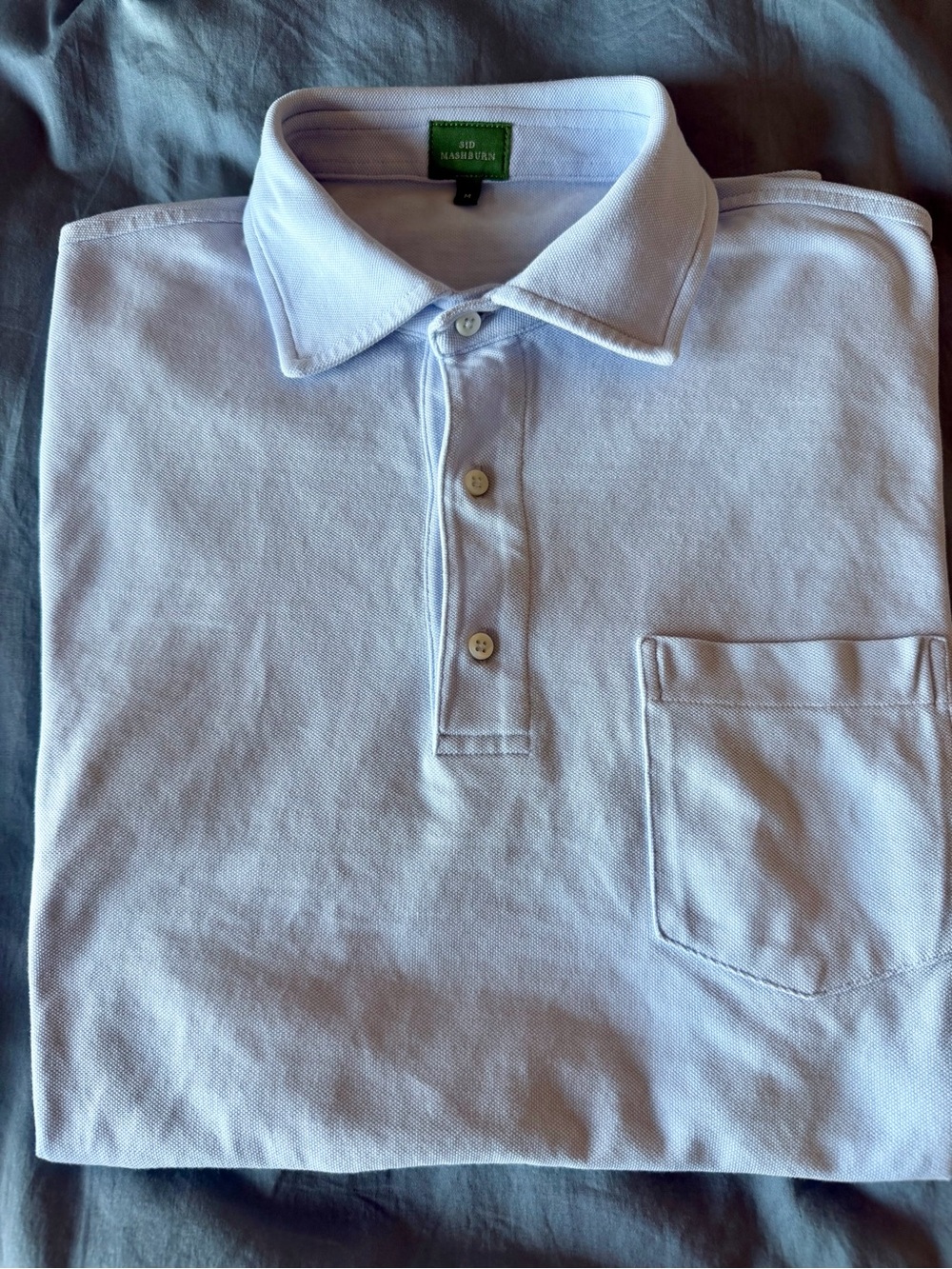 Sid Mashburn Light Blue Polo Medium